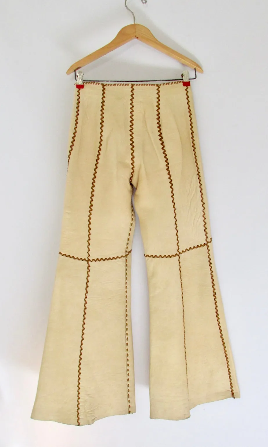 NORTH BEACH LEATHER 70s Vest & Pants Leather Two Piece Set , X Small