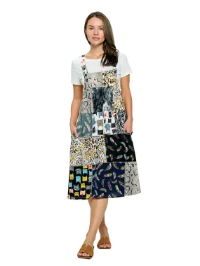 Overall Cat Patchwork  Dress