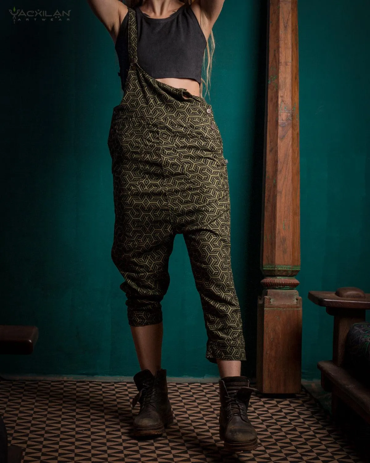 Overall Woman / Silk Slub - Olive TRIPIBO