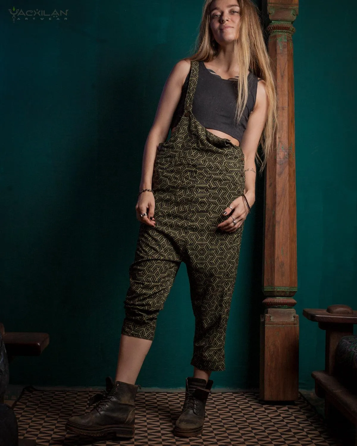 Overall Woman / Silk Slub - Olive TRIPIBO