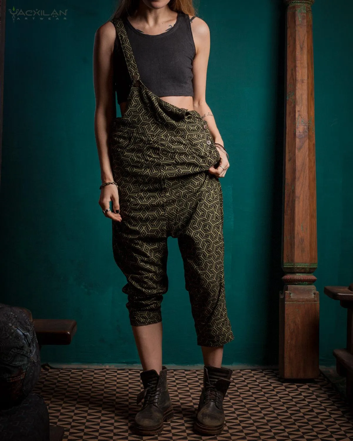 Overall Woman / Silk Slub - Olive TRIPIBO