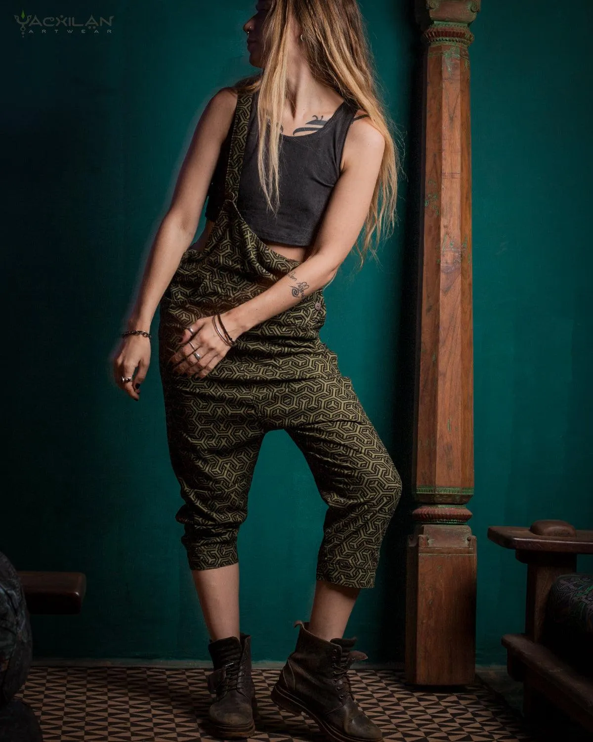 Overall Woman / Silk Slub - Olive TRIPIBO