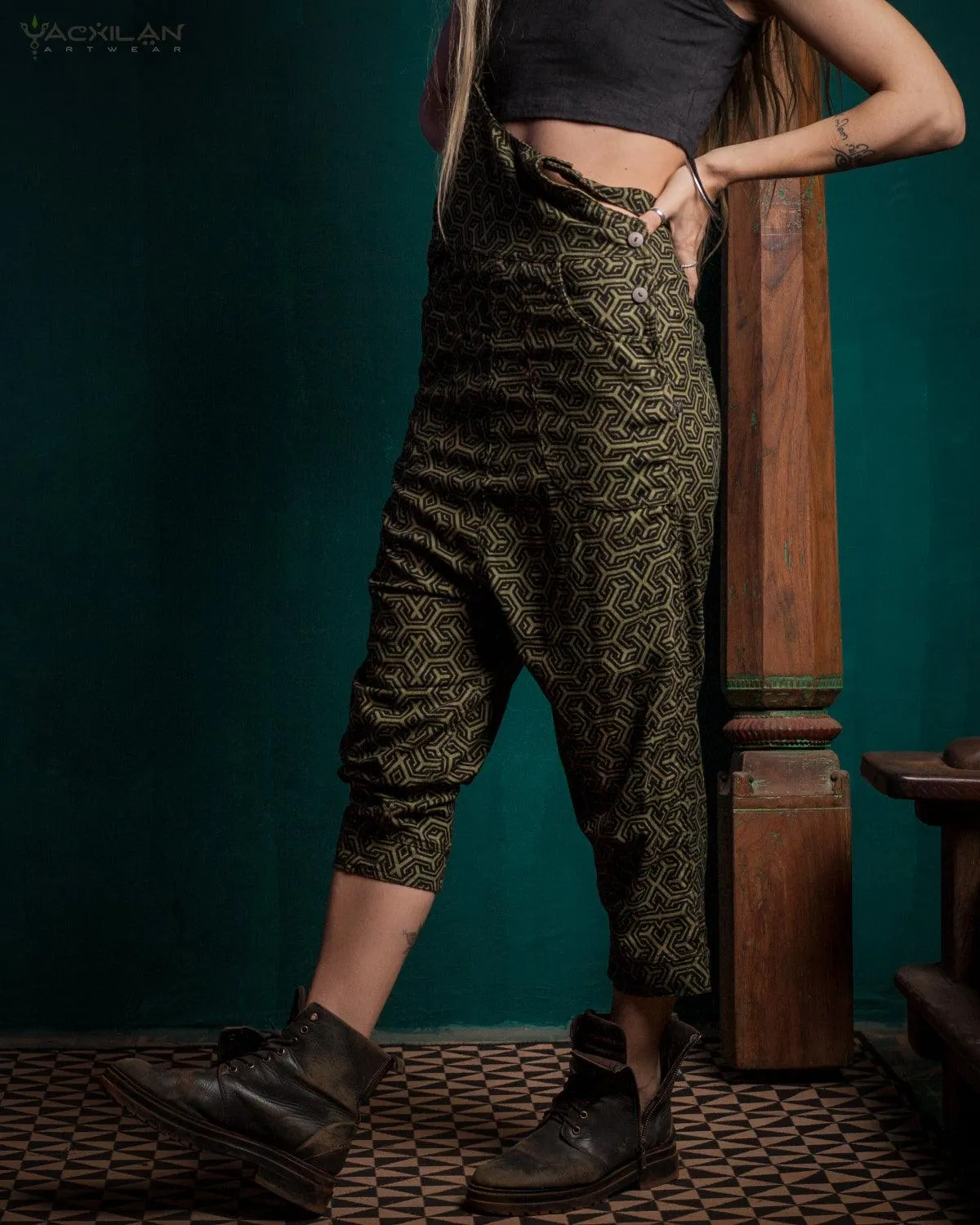 Overall Woman / Silk Slub - Olive TRIPIBO