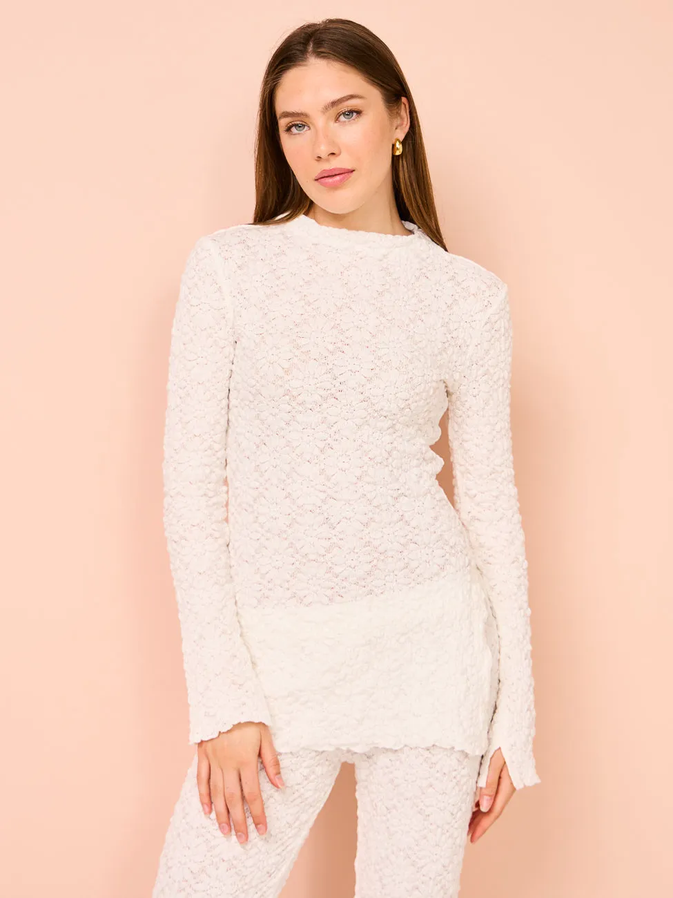 Ownley Clive Top in Ivory