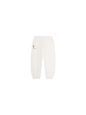 Pangaia x Haroshi BE@RBRICK™ Kids Track Pants—off-white