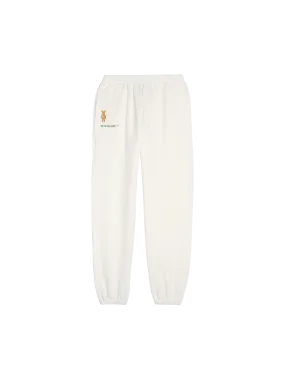 Pangaia x Haroshi BE@RBRICK™ Recycled Cotton Track Pants—off-white