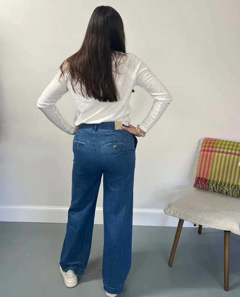 Part Two Coralie Denim Blue Trousers