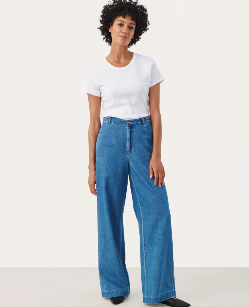 Part Two Coralie Denim Blue Trousers