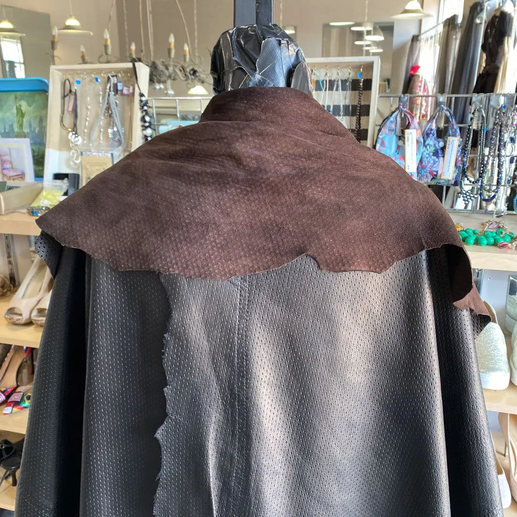 Pepin Designer Artisan Leather Cape