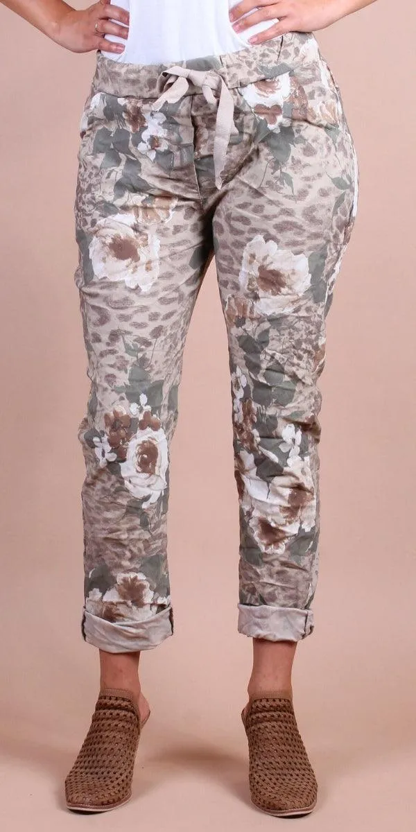 Petalo Cheetah Print Pants