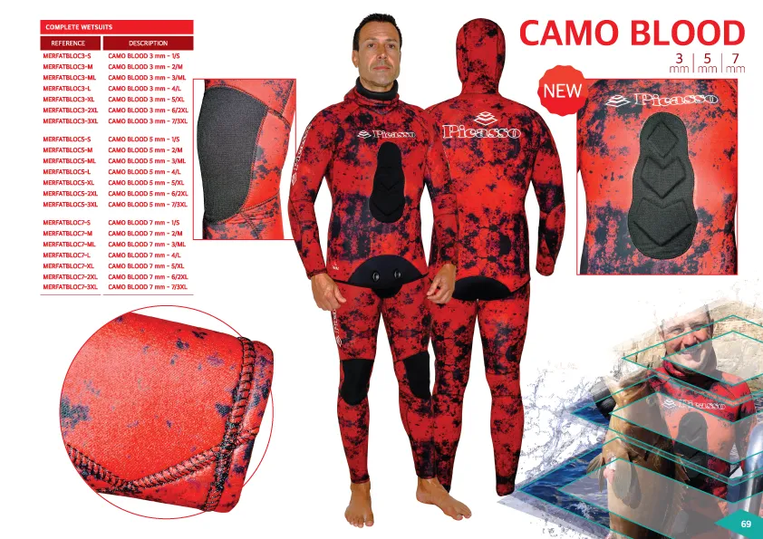 Picasso Blood Camo  Wetsuit 5mm