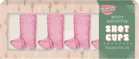 Pink Cowboy Boot Shot Glass Cup