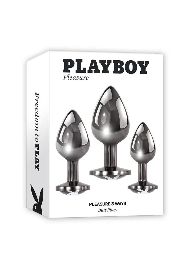 Playboy Pleasure 3 Ways Metal Anal Training Kit