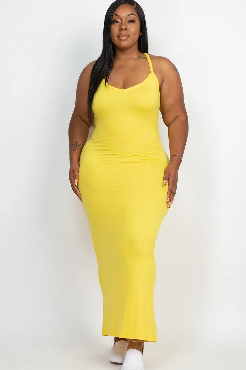 Plus Racerback Maxi Dress (13 Colors)