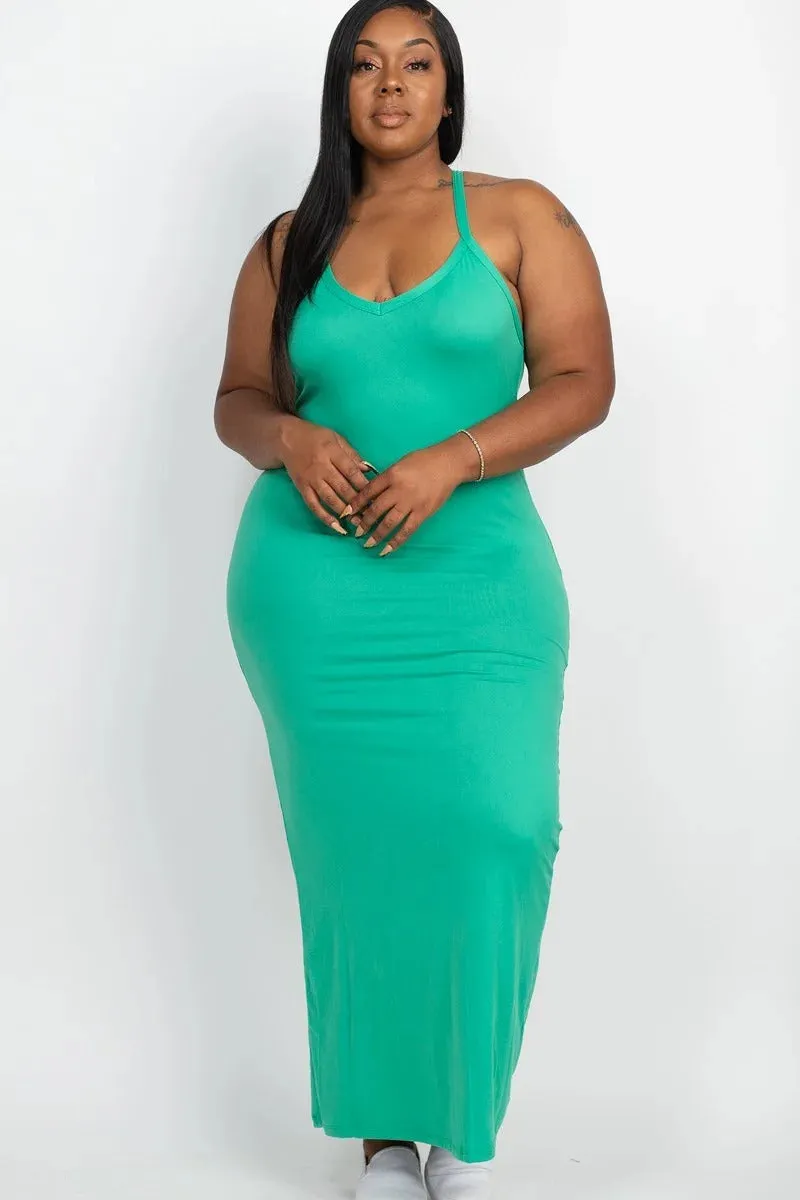 Plus Racerback Maxi Dress (13 Colors)