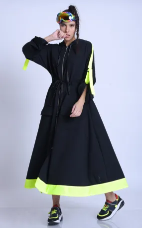 Plus Size Neon Accent Dress