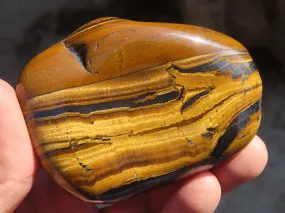 Polished Golden Tigers Eye Free Forms x 6 From Prieska, South Africa