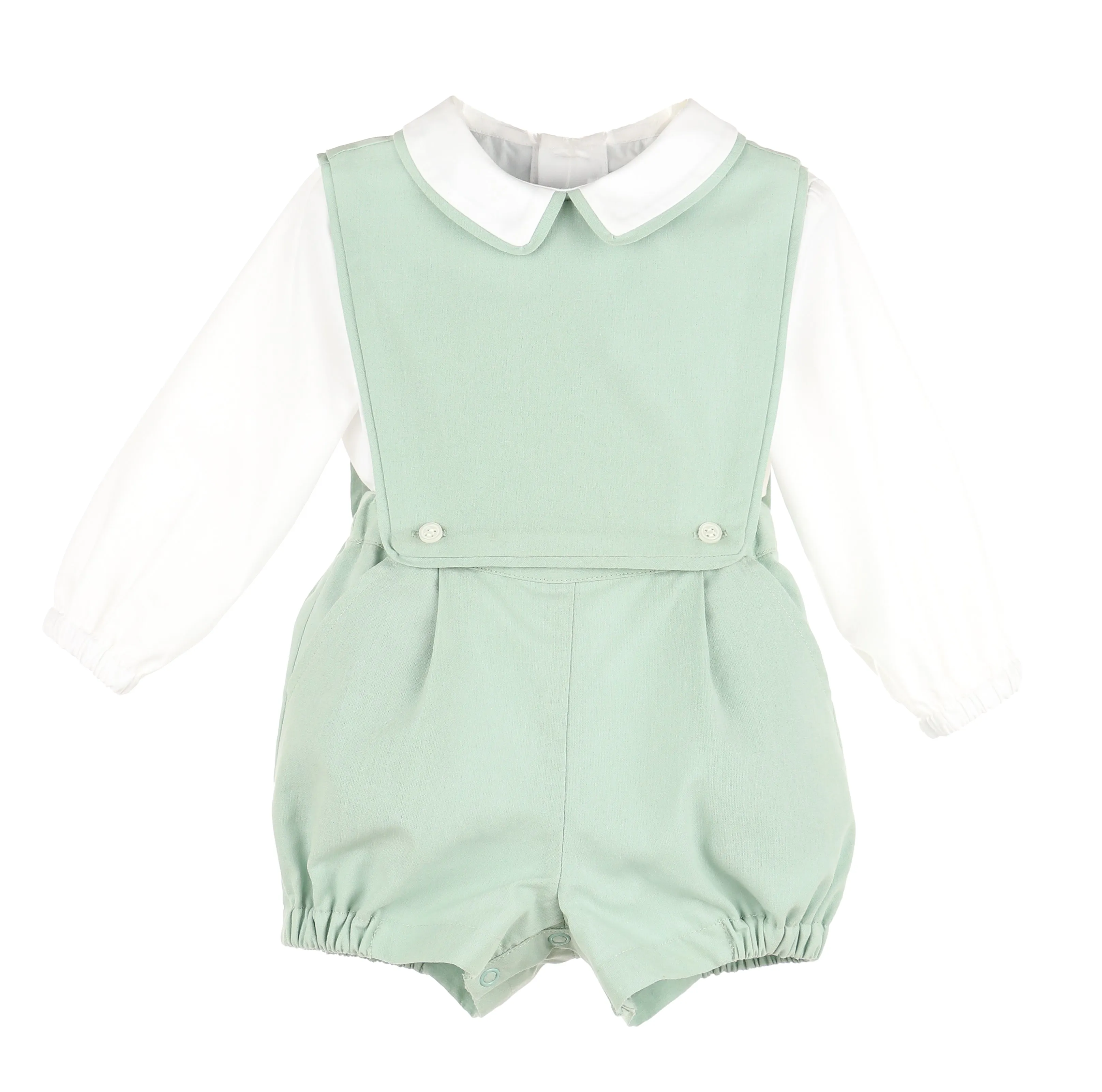 Poplin Overall Set Green