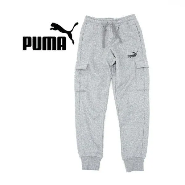 Puma Men Grey Melange Solid ESS  Pocket Joggers