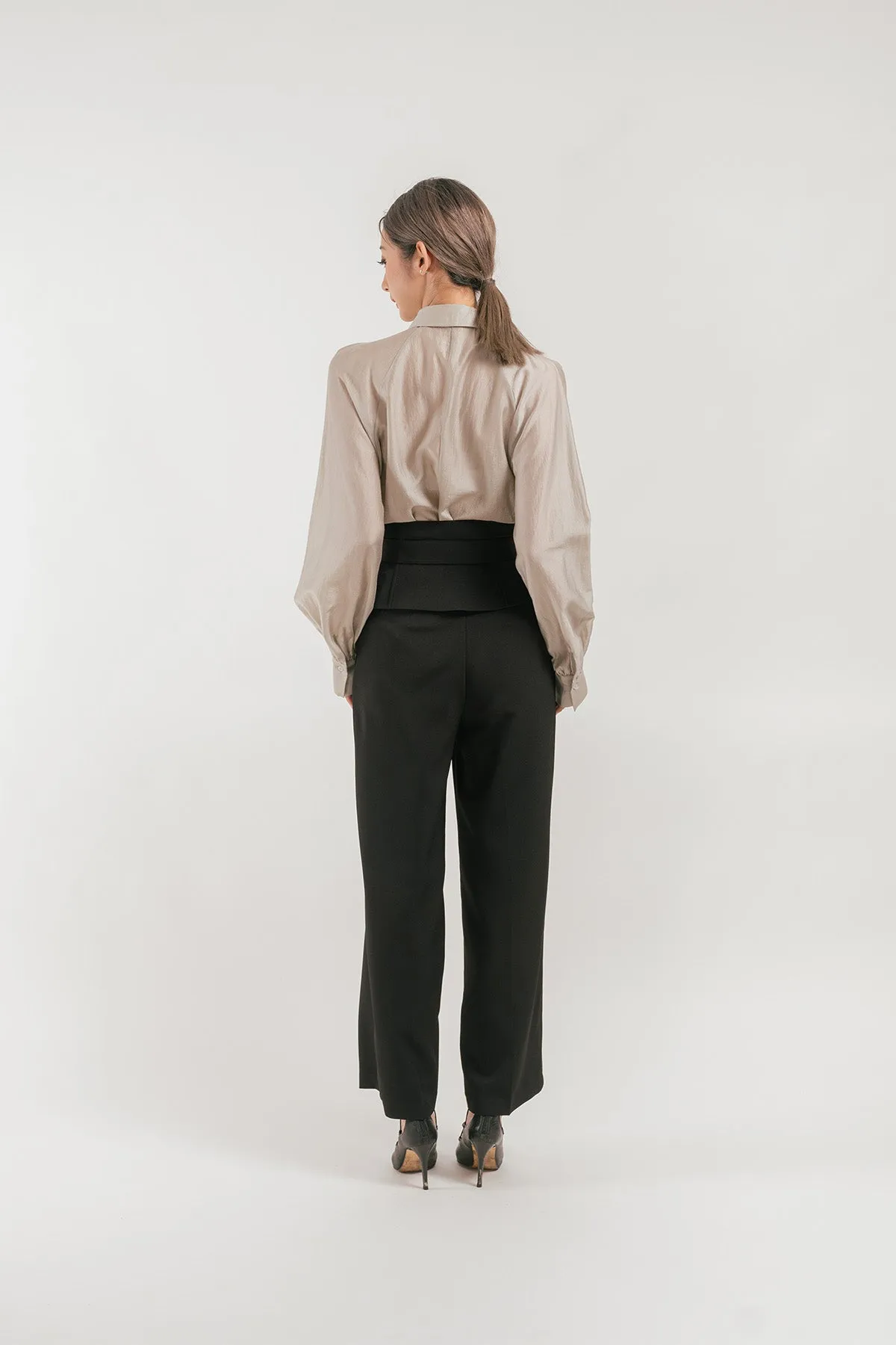 Rivotti Flap Belted Wide Leg Pants