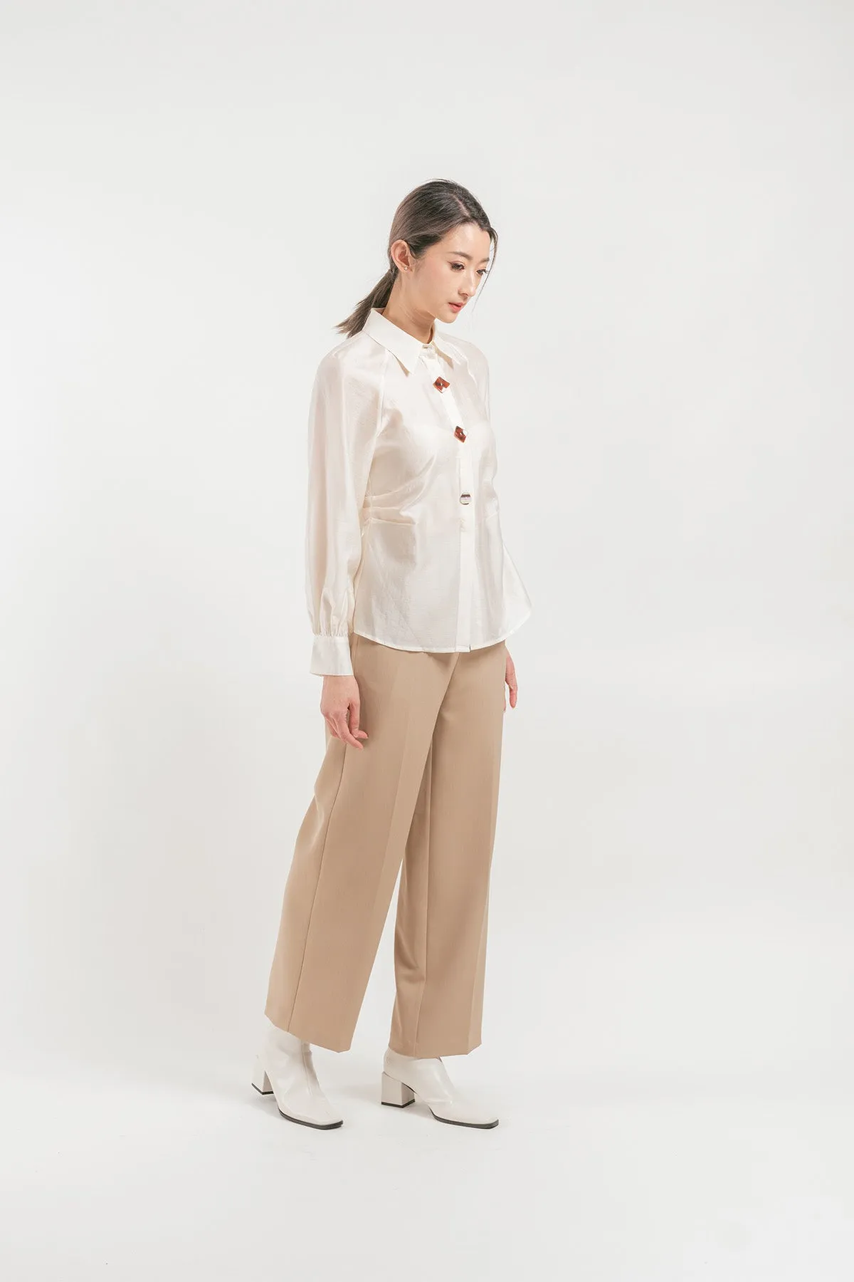 Rivotti Flap Belted Wide Leg Pants