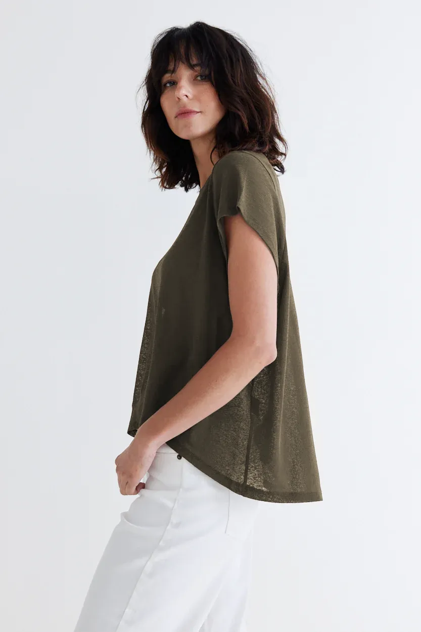 Sheer Knit Oversize Tee