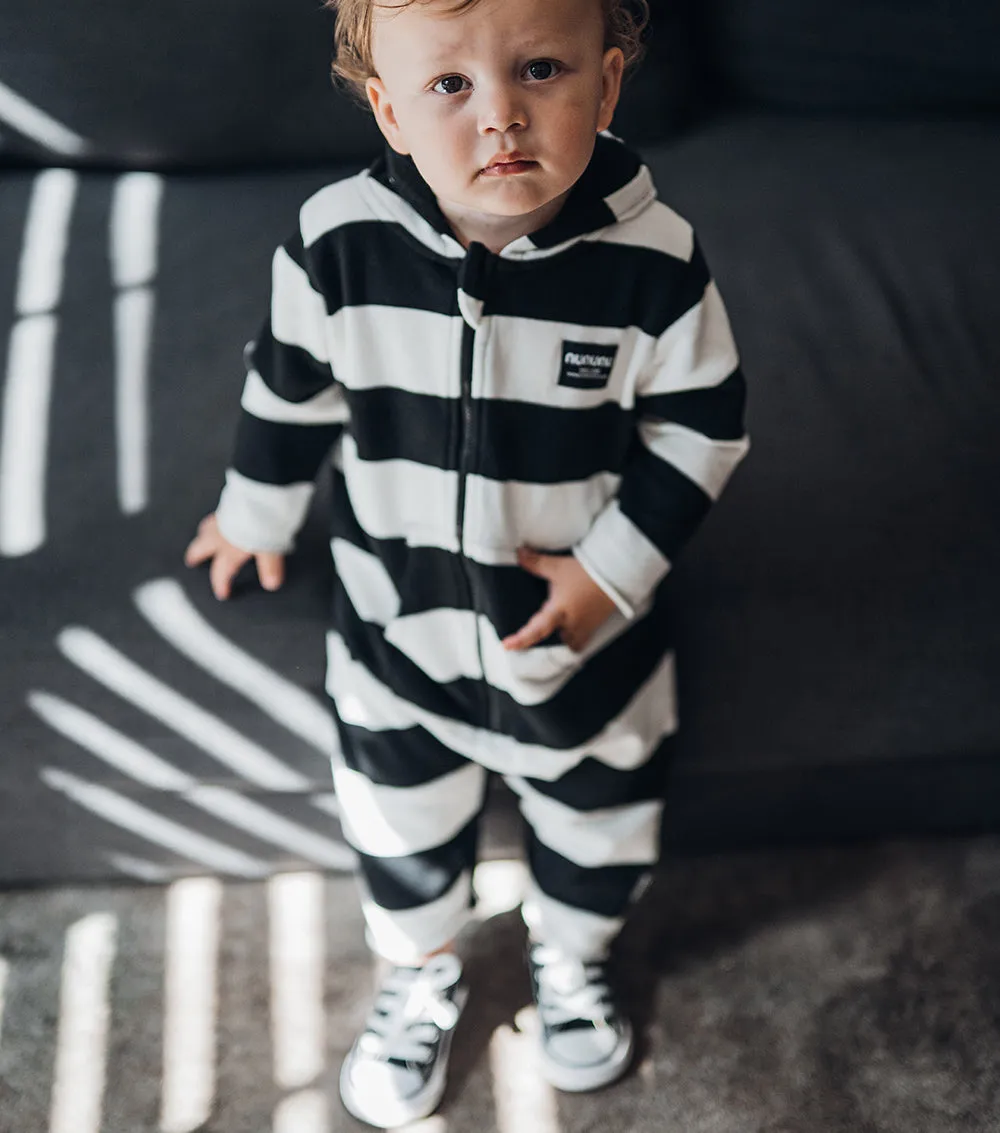 striped baby overall