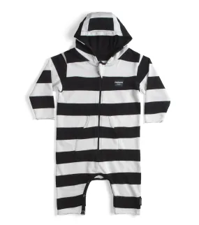 striped baby overall