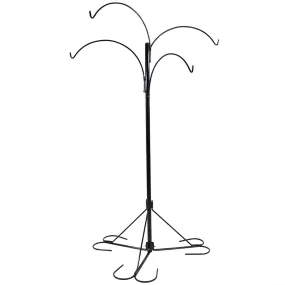 Sunnydaze 4-Arm Hanging Basket Stand with Adjustable Arms - 84" H