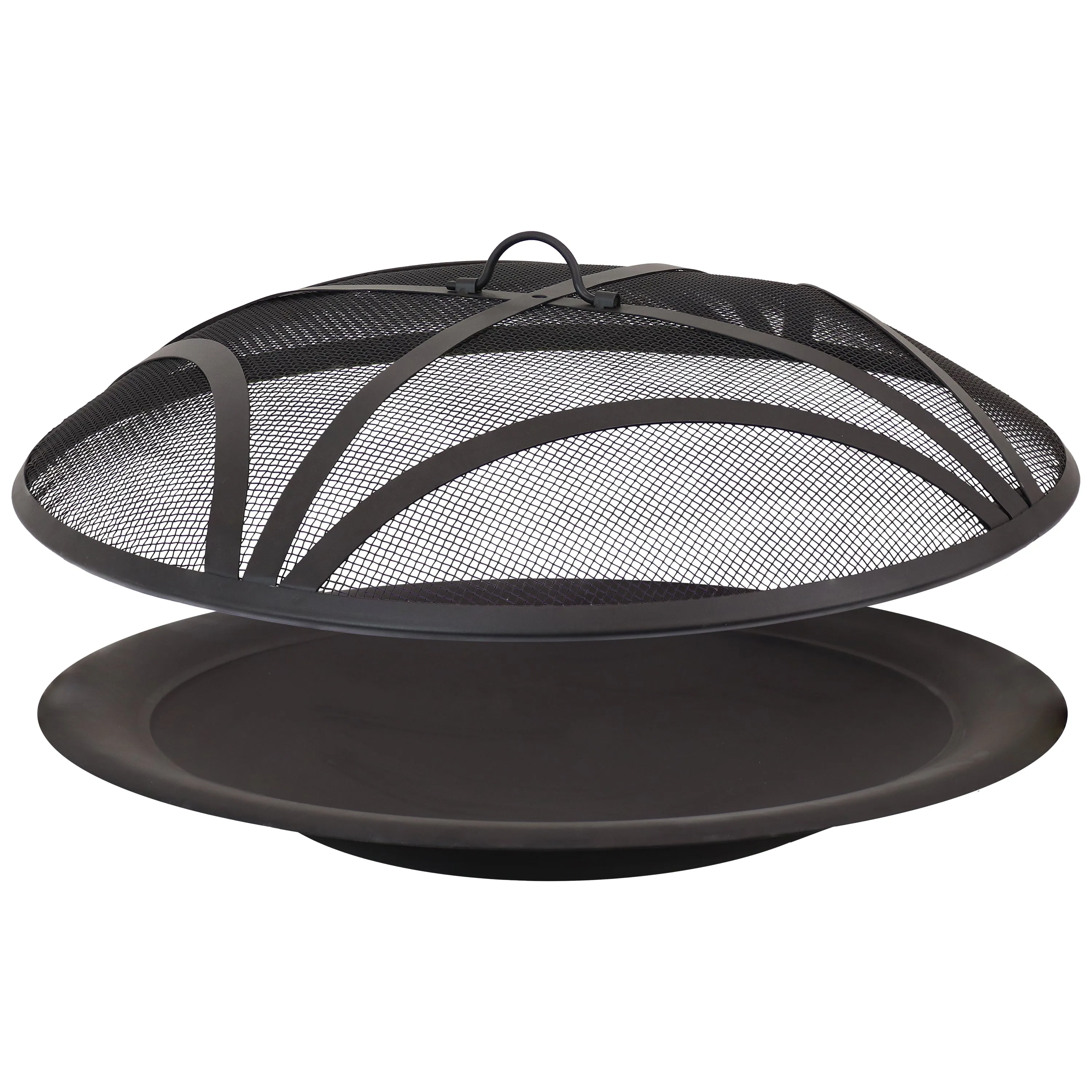 Sunnydaze Replacement Steel Fire Pit Bowl with Spark Screen