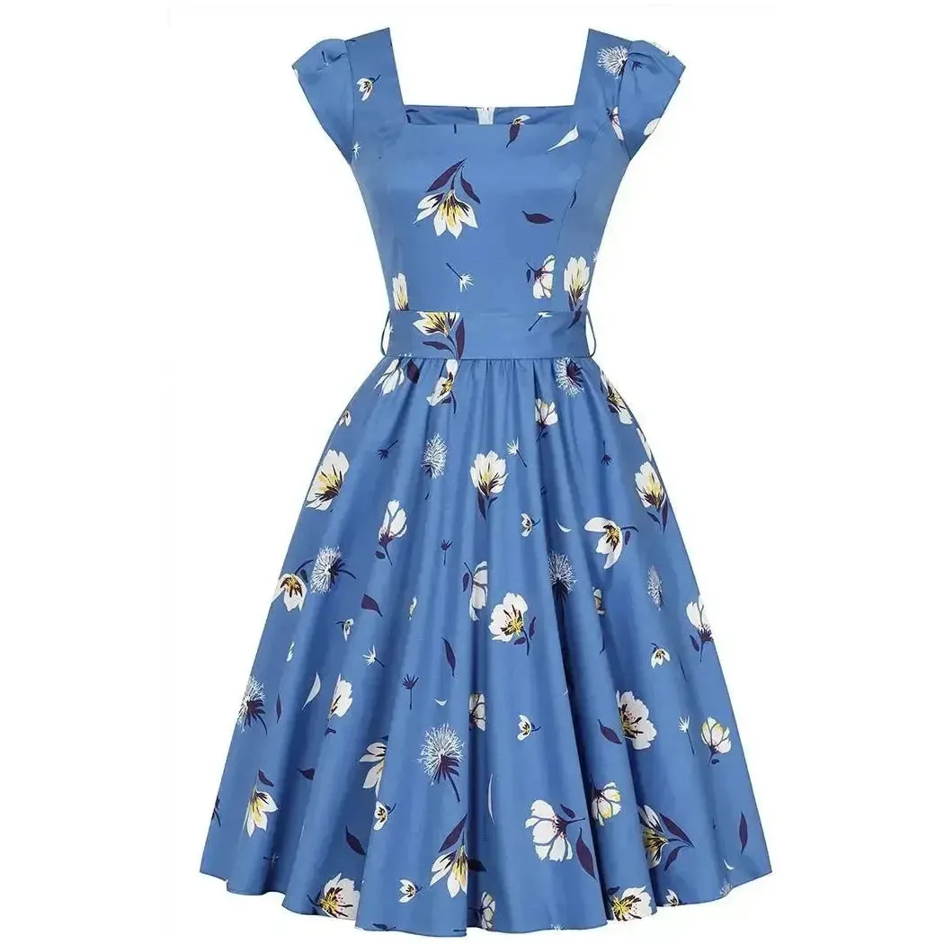 Swing Dress - Cobalt From The Blue