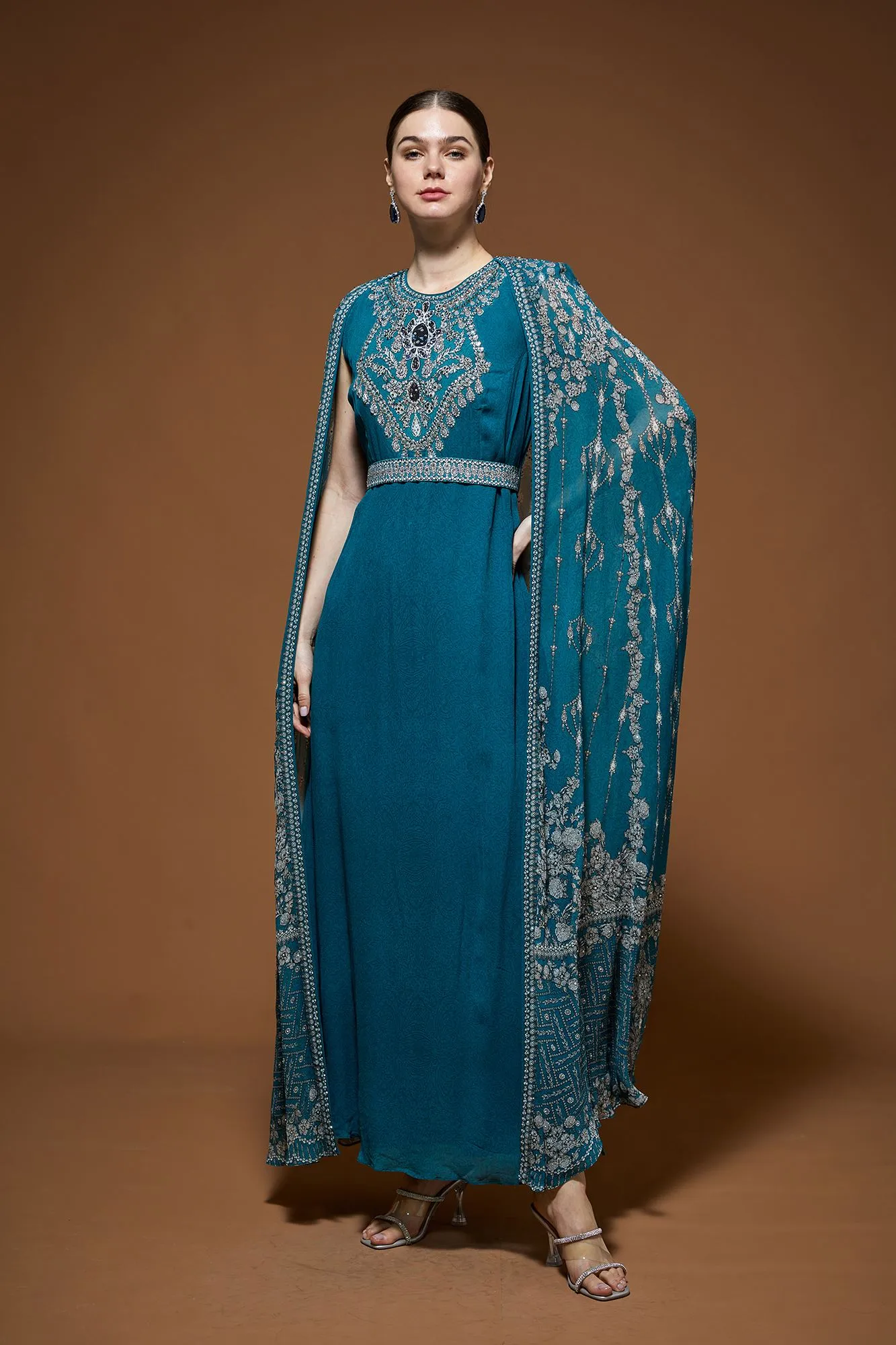 Teal Kaftan