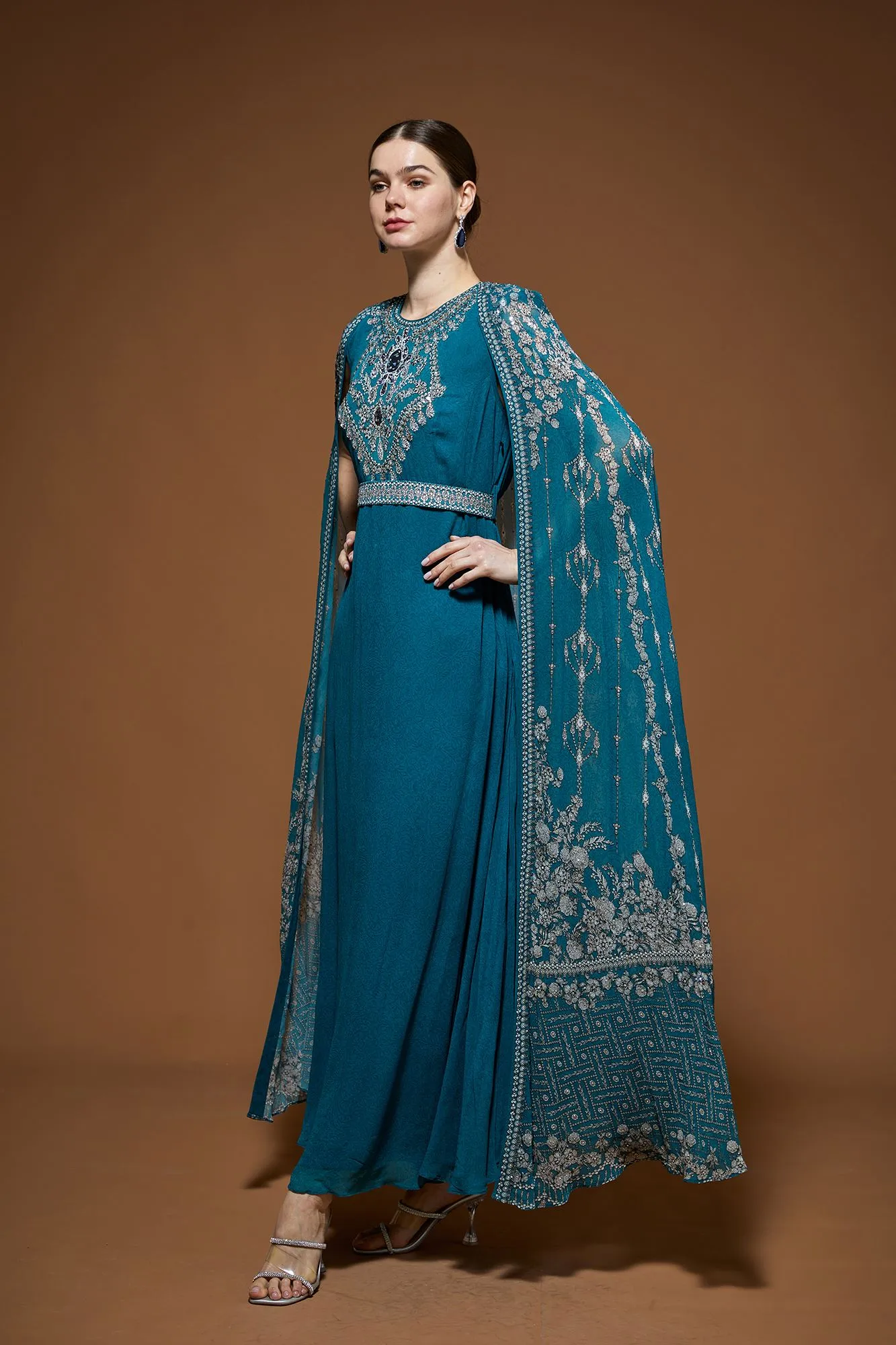 Teal Kaftan