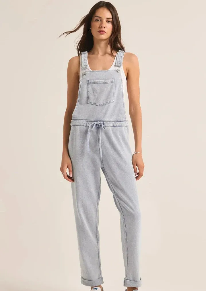 The Denim Knit Overall | Washed Indigo