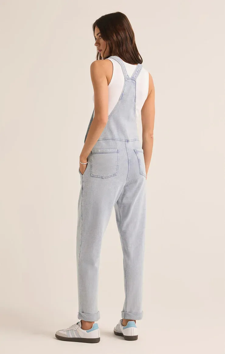 The Denim Knit Overall | Washed Indigo