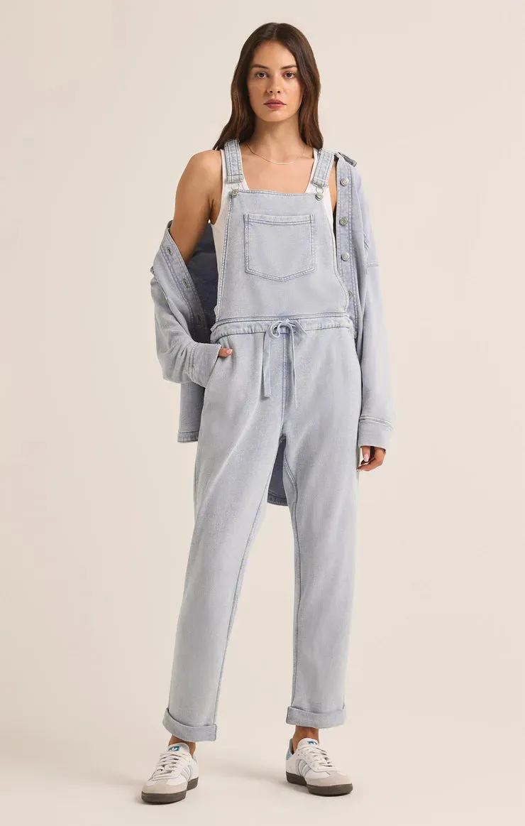 The Denim Knit Overall | Washed Indigo