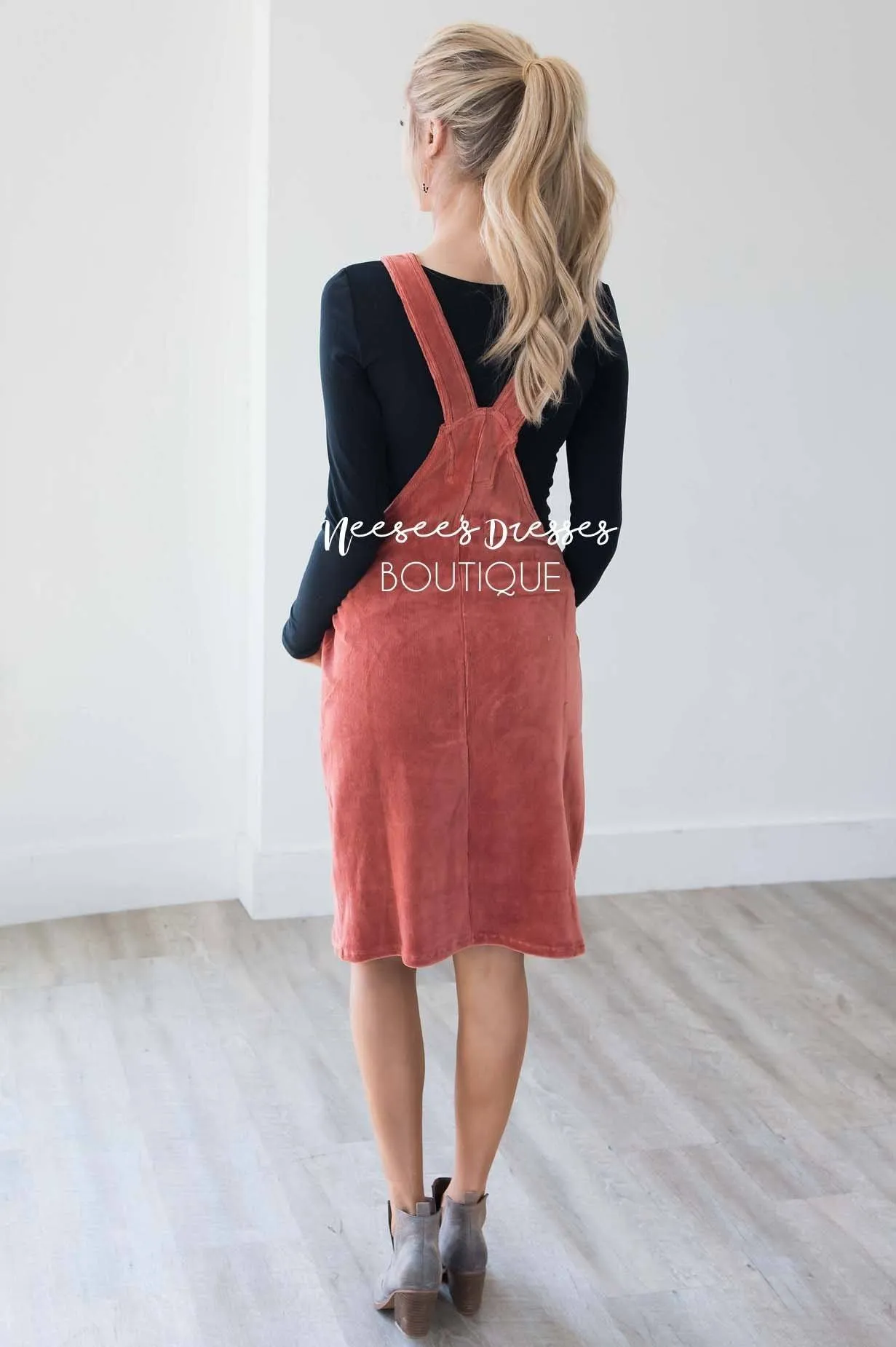 The Desta Corduroy Overall Dress