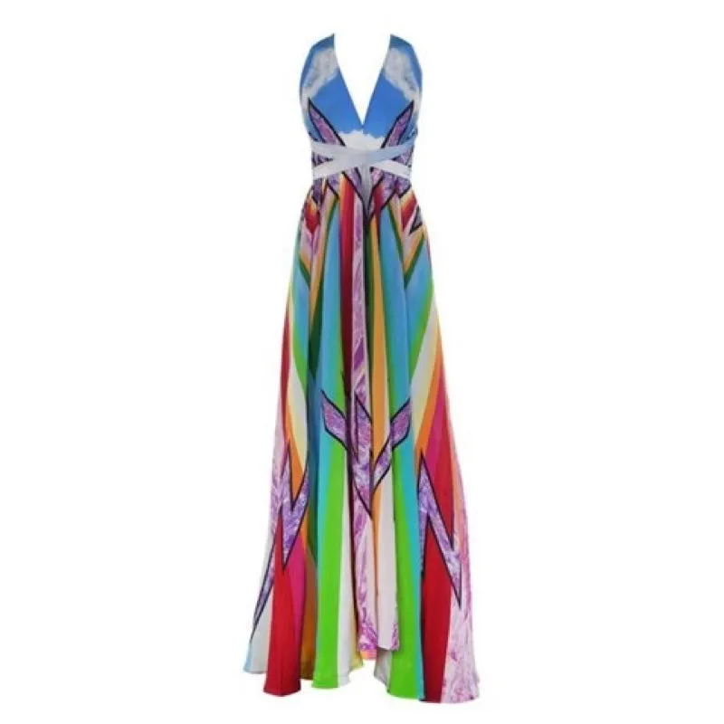 Tie Dress Zap Cloud Rainbow