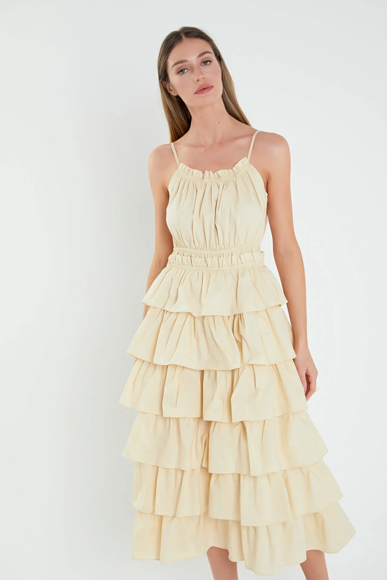 Tiered Maxi Sleeveless Dress