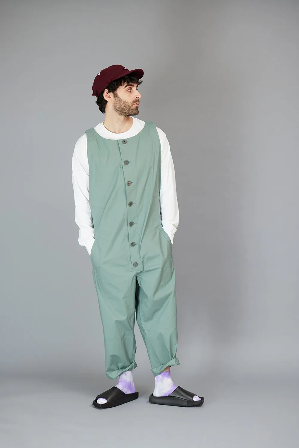 TOKAI 'POSHBOY' OVERALL LONG PANTS -BLUE GRAY-