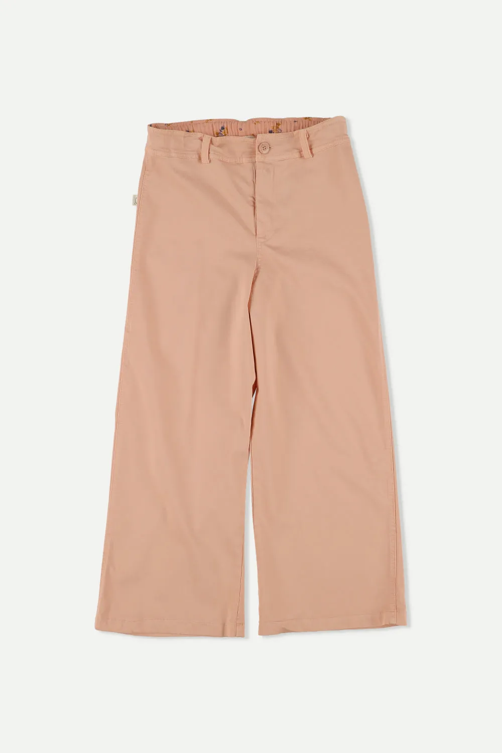 Twill flared pants