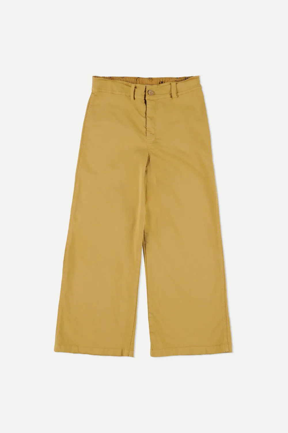 Twill flared pants