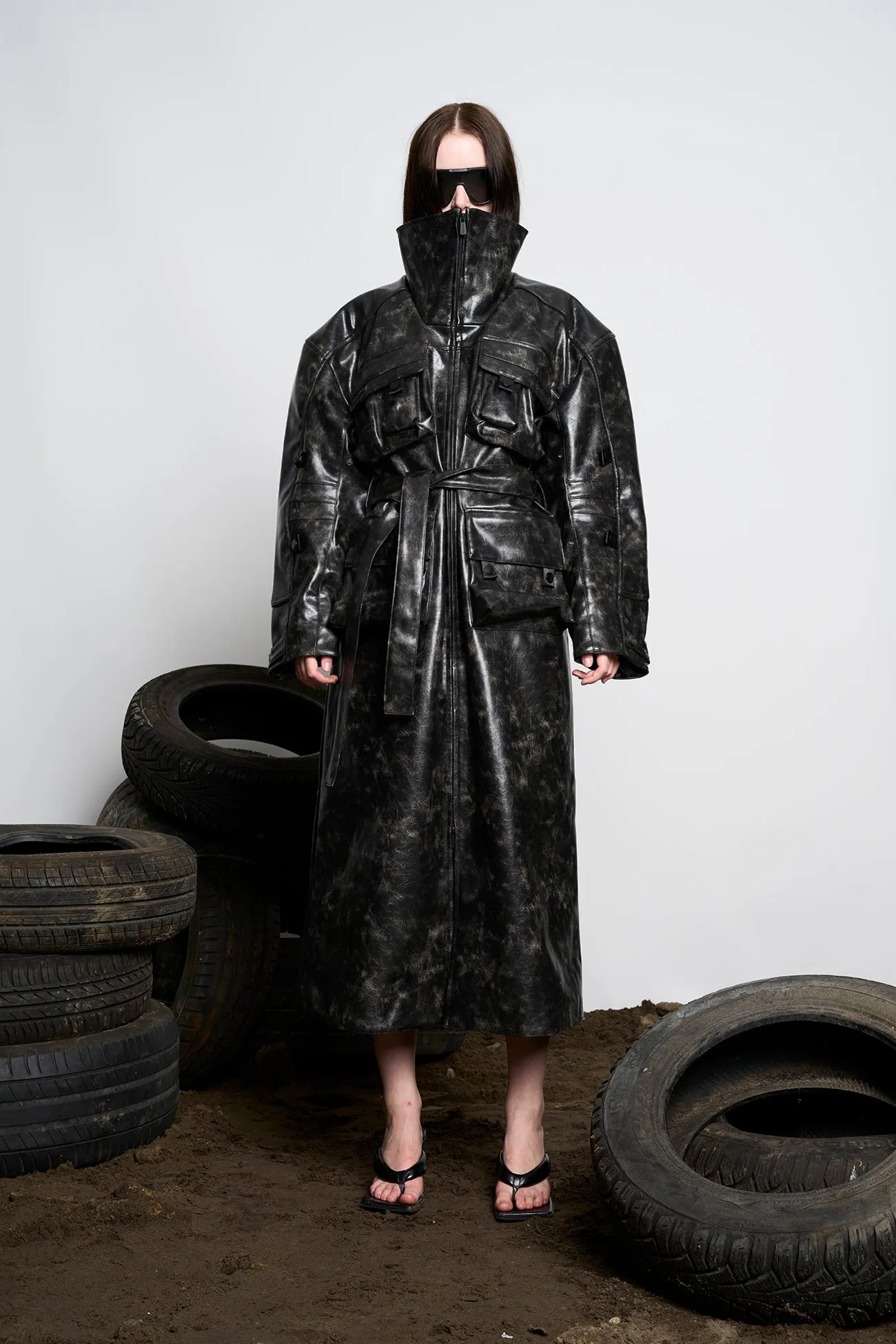 Undercover Leather Coat