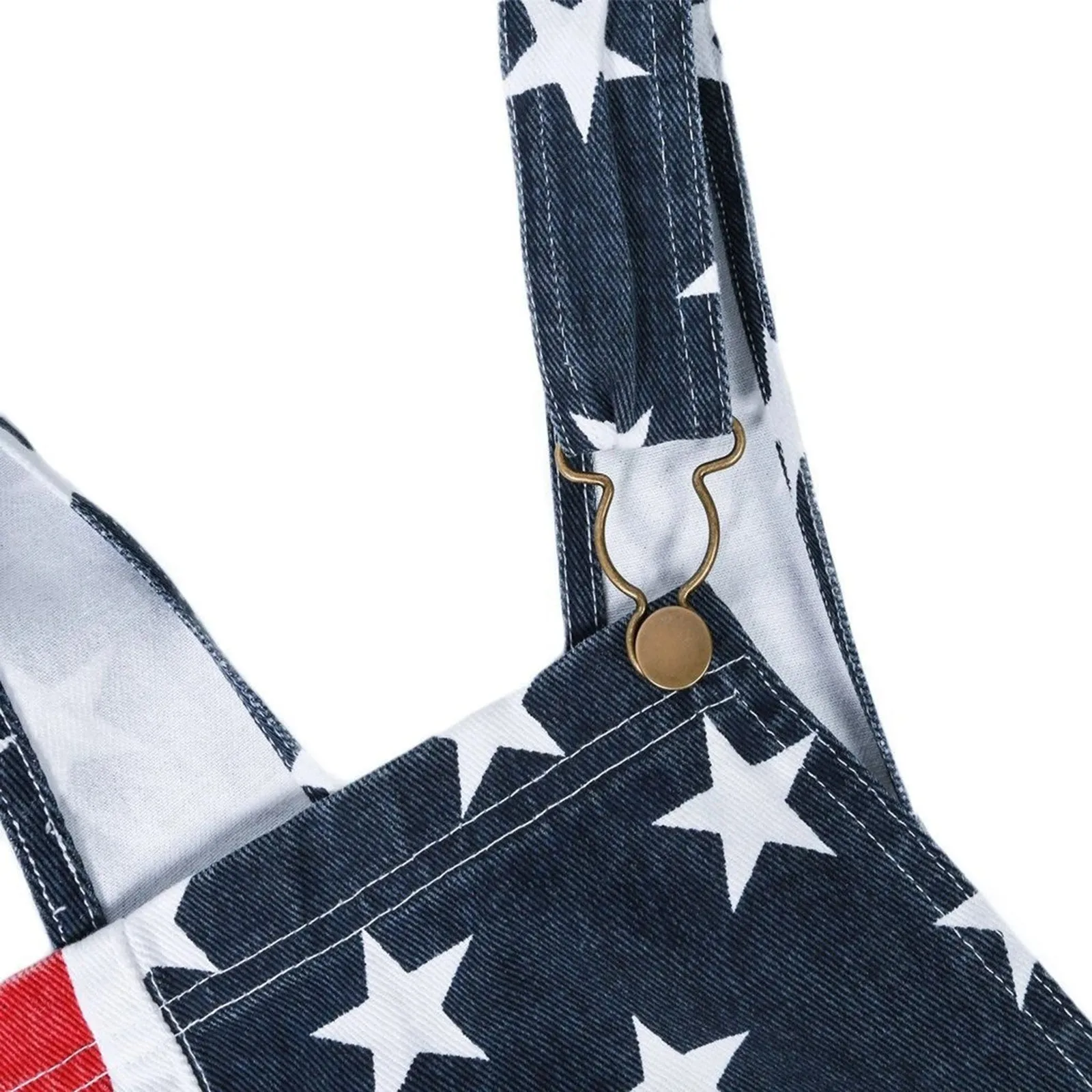 USA FLAG STAR 5'' INSEAM OVERALL