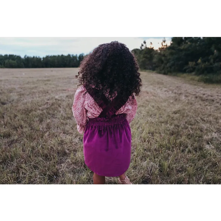 Velvet Alpine Skirt Set - Plum