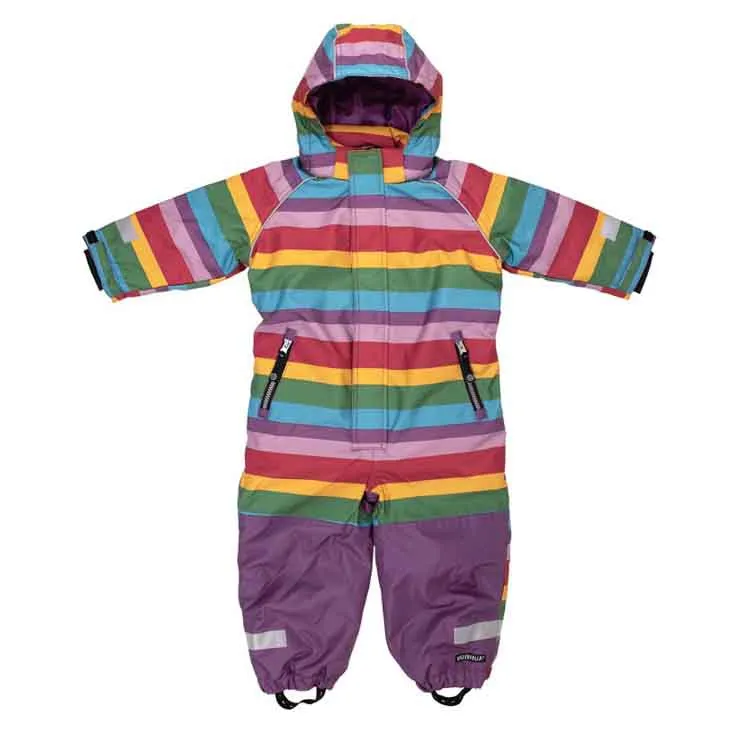 Villervalla Snowsuit Overall - Multistripe Acai